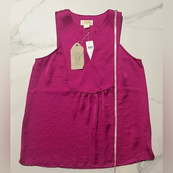 Maeve Anthropologie Sleeveless Top V-
Neck Blouse Pink Size 2 - Picture 3 of 5